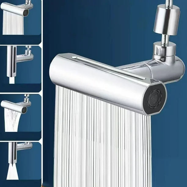 Grifo Giratorio Cascada 4 en 1 - Ahorro con estética
