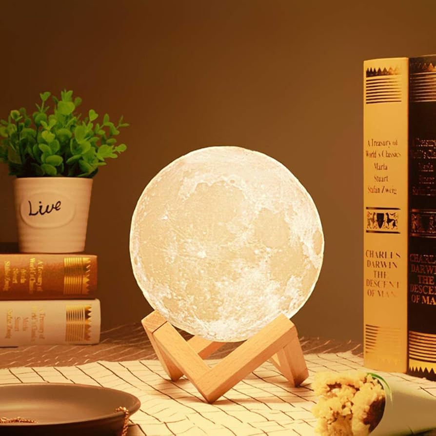 Lámpara Luna - La artesanía de dibujo a color