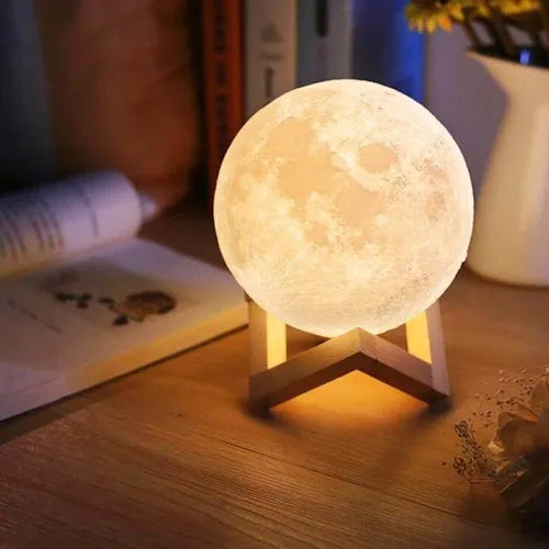 Lámpara Luna - La artesanía de dibujo a color
