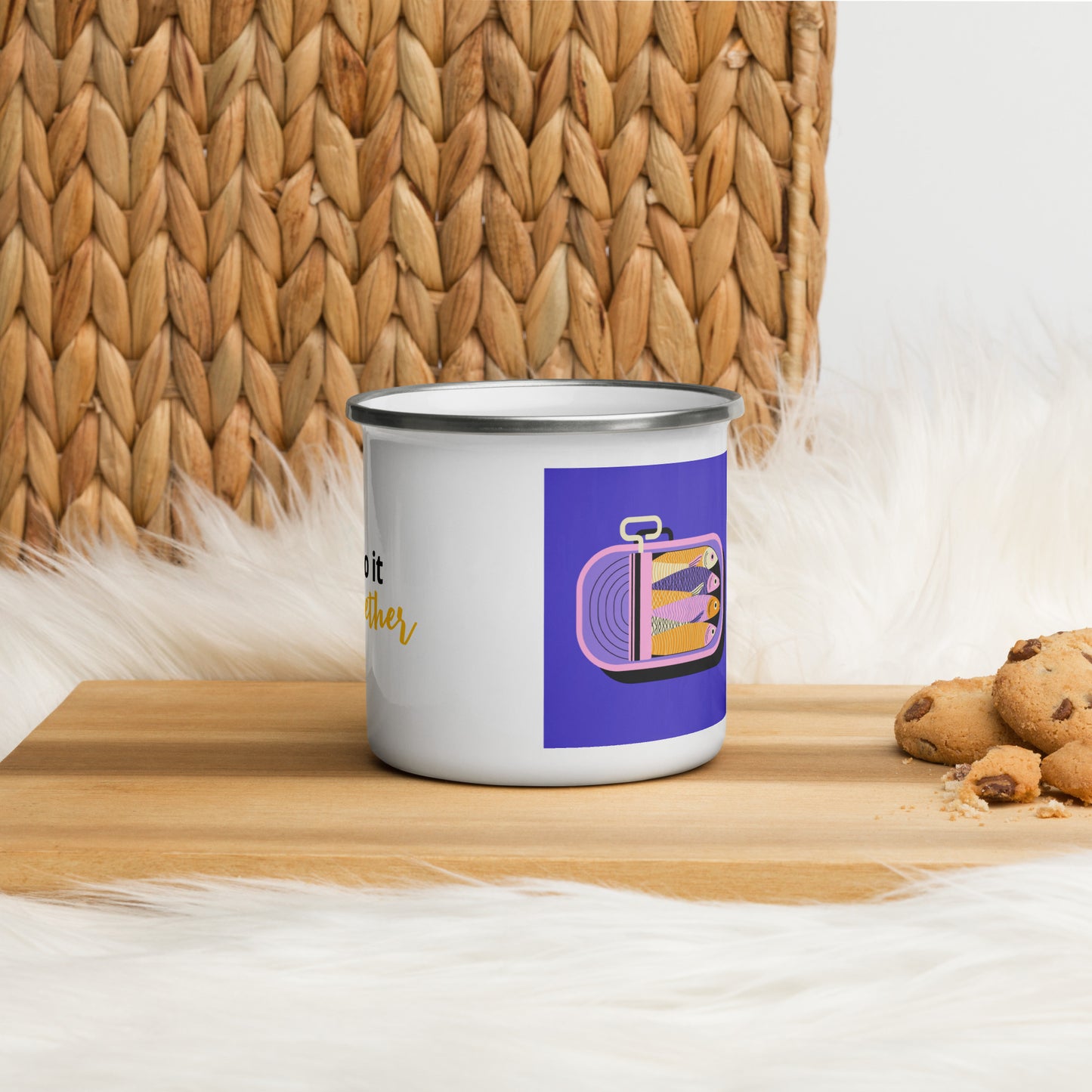Taza Esmaltada - Let's do it together