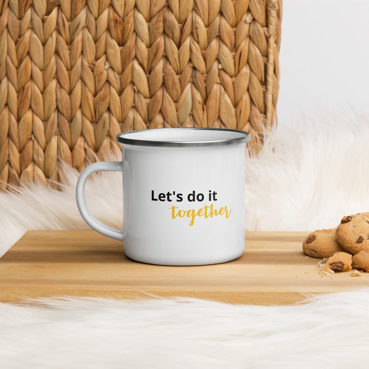 Taza Esmaltada - Let's do it together