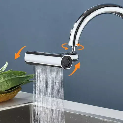 Grifo Giratorio Cascada 4 en 1 - Ahorro con estética