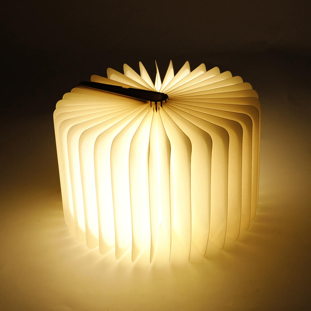 Lámpara Libro Plegable de Madera - Decoración Ideal, Regalo Original