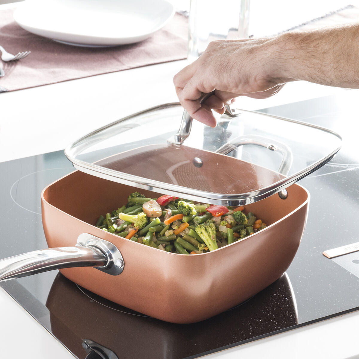 Sartén Multifunción 5 en 1 - La Sartén Todo en Uno que Simplifica tu Cocina