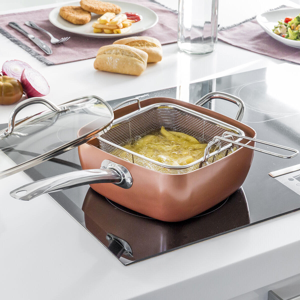 Sartén Multifunción 5 en 1 - La Sartén Todo en Uno que Simplifica tu Cocina