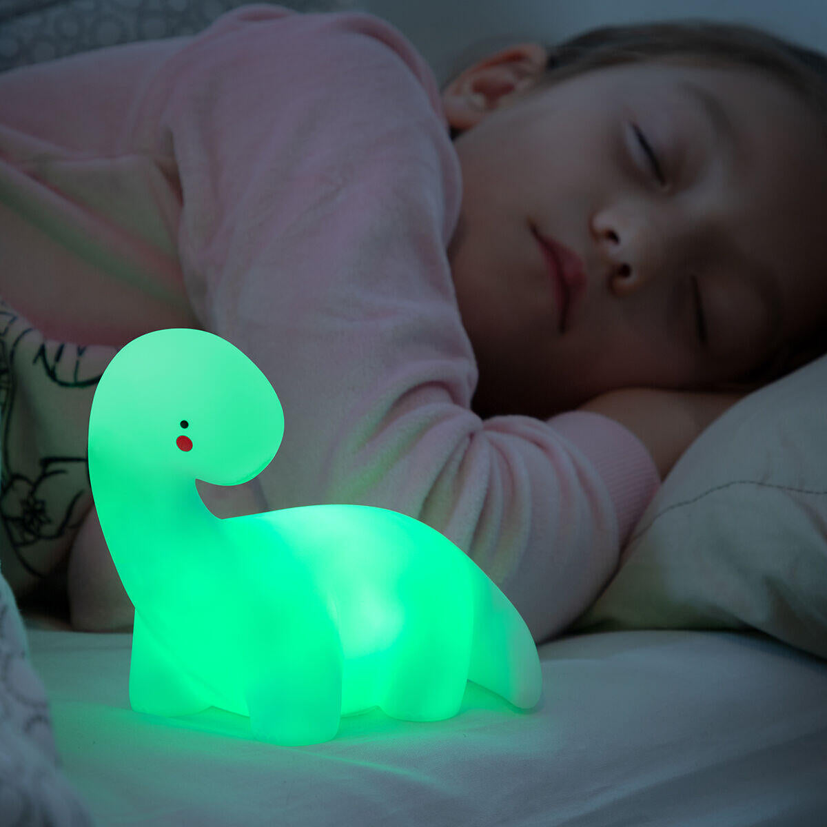 Lámpara Dinosaurio LED Multicolor Lightosaurus - Sueño tranquilo