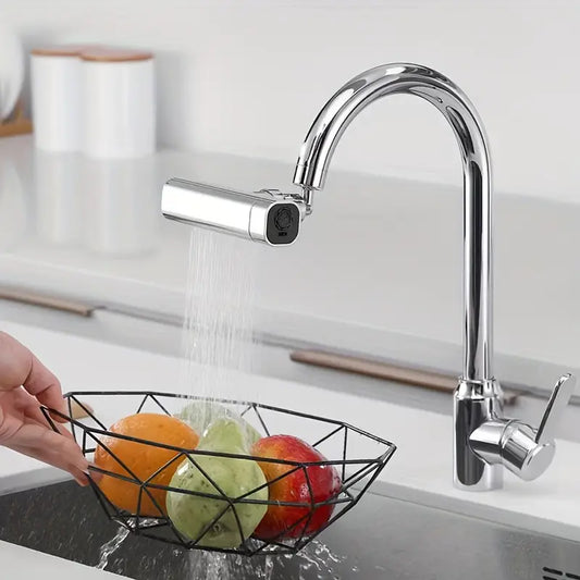 Grifo Giratorio Cascada 4 en 1 - Ahorro con estética