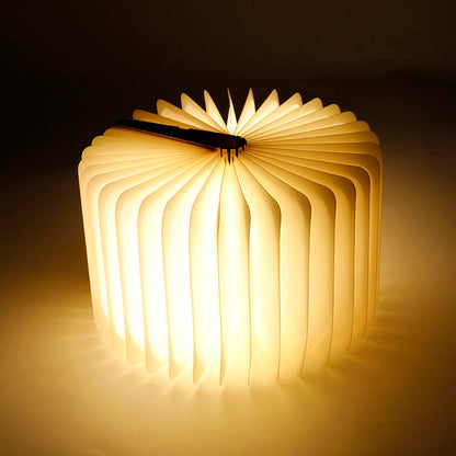 Lámpara Libro Plegable de Madera - Decoración Ideal, Regalo Original