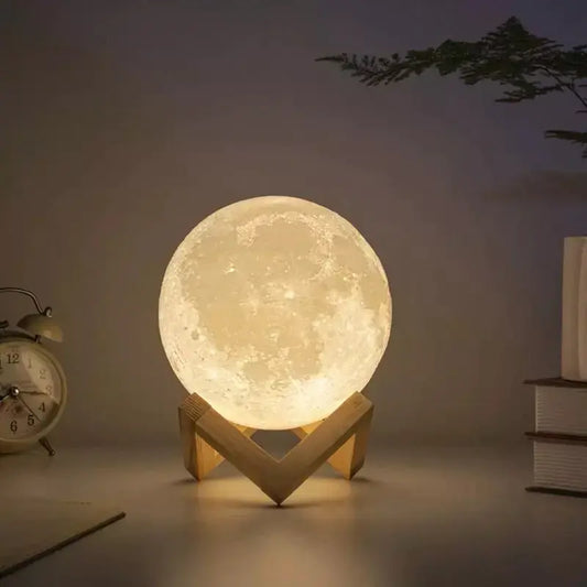 Lámpara Luna - La artesanía de dibujo a color