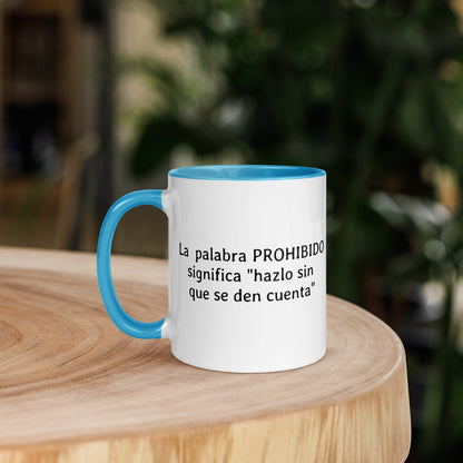 Taza - La palabra PROHIBIDO